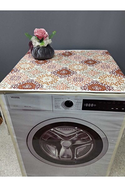 Başak Ev Tekstili ΚΑΛΥΜΜΑ ΓΙΑ ΠΛΥΝΤΗΡΙΟ ΚΑΙ ΣΤΕΓΝΩΤΗ ΡΟΥΧΩΝ ΜΕ ΧΡΩΜΑΤΙΣΤΟ ΣΧΕΔΙΟ 120X60CM