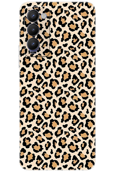 Camon Tecno 18 (CH6n) Uyumlu Kılıf Desen Baskılı Silikon Leopar Desen STK:743...