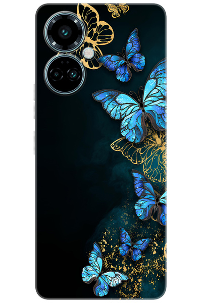 Camon Tecno 19 PRO (CI8n) Uyumlu Kılıf Desen Baskılı Silikon Kelebekler STK:721 CP-SUCnTCg