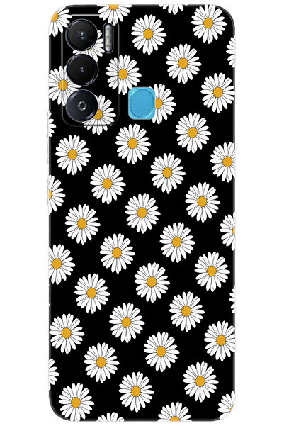 TECNO Pova NEO (LE6h) Uyumlu Kılıf Desen Baskılı Silikon Papatya Serisi STK:6...