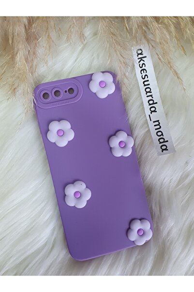 Aksesuarda Moda İPHONE 7 PLUS-8 PLUS Uyumlu Sevimli Ayıcık Figürlü Silikon Kılıf