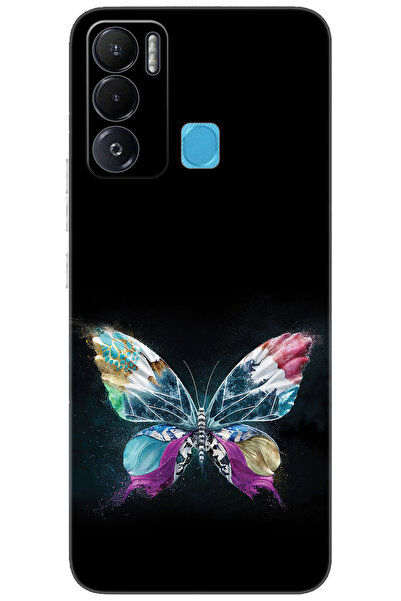 TECNO Pova NEO (LE6h) Uyumlu Kılıf Desen Baskılı Silikon Kelebek Resim STK:548 CP-OMHLprL