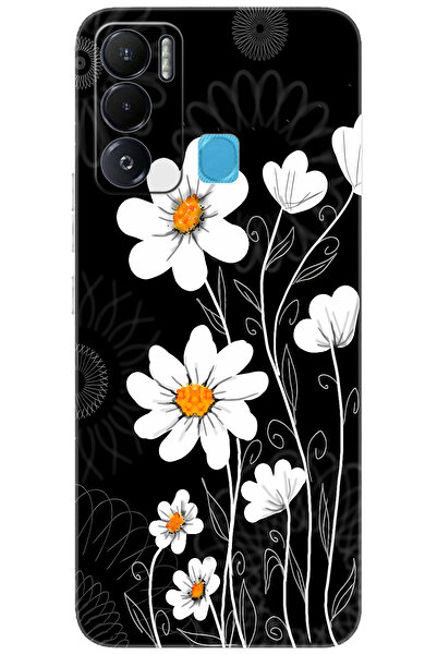 TECNO Pova NEO (LE6h) Uyumlu Kılıf Desen Baskılı Silikon Papatya STK:693 CP-eJHJG2u