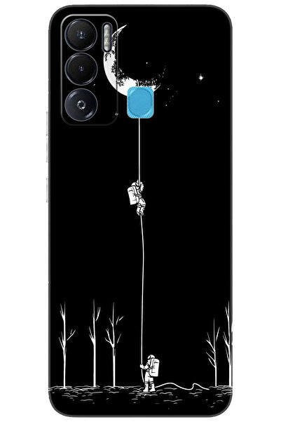 TECNO Pova NEO (LE6h) Uyumlu Kılıf Desen Baskılı Silikon Astronot Serisi STK:...