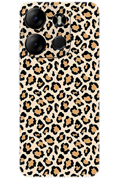TECNO Spark GO 2023 (BF7n) Uyumlu Kılıf Desen Baskılı Silikon Leopar Desen STK:743 CP-7MbSib0