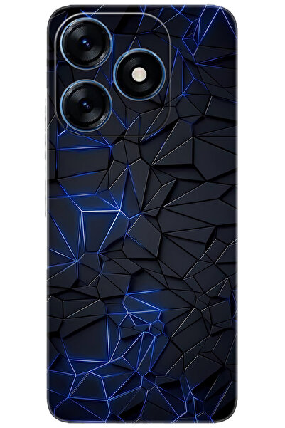 TECNO Spark 10 (KI5q) Uyumlu Kılıf Desen Baskılı Silikon Prizmatik Tasarım STK:667 CP-6BU31Ff