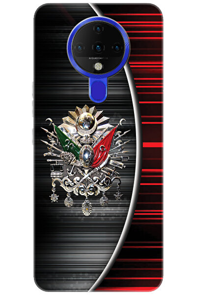 TECNO Spark 6 (KE7) Uyumlu Kılıf Desen Baskılı Silikon Osmanlı Tuğra Tasarım ...