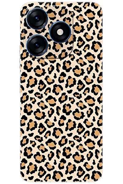 TECNO Spark 10 (KI5q) Uyumlu Kılıf Desen Baskılı Silikon Leopar Desen STK:743...