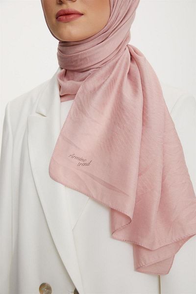 Armine Trend Işıl Shawl 3 - Βαμβακερό - Ats3ısl-469 - Ανοιχτό ροζ