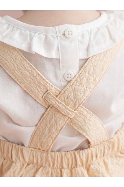 LC Waikiki KANZ Basic Baby Girl T-Shirt and Jumpsuit 2-Piece Set