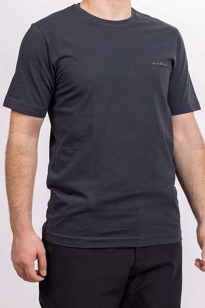 Huğlu Μπλουζάκι Navy Blue Basic με λογότυπο Huğlu