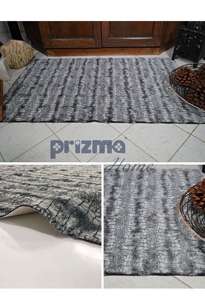 Prizma Micropost, Non-Slip, Washable 2-Piece Bathroom Rug, Mat| Rabbit - (60X100) (50X60)cm
