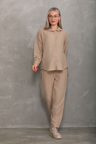 Miss Dünya Lissa Front Buttoned Maternity and Maternity Tunic Set