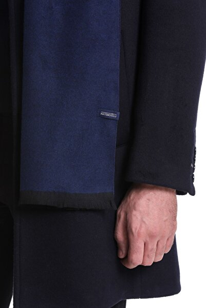 Hatemoğlu Navy Blue Plain Double Sided Thin Scarf12112023A002_005