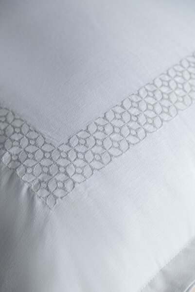 Apricitas HOME Moneda Triko Çift Kişilik Yatak Örtülü Nevresim Seti Ekru