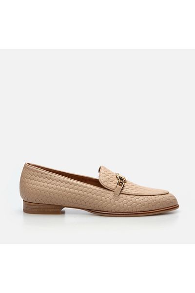 Hotiç Genuine Leather Powder Women's Loafer