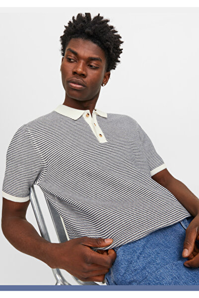 Jack & Jones Lucas Striped Polo Collar T-shirt