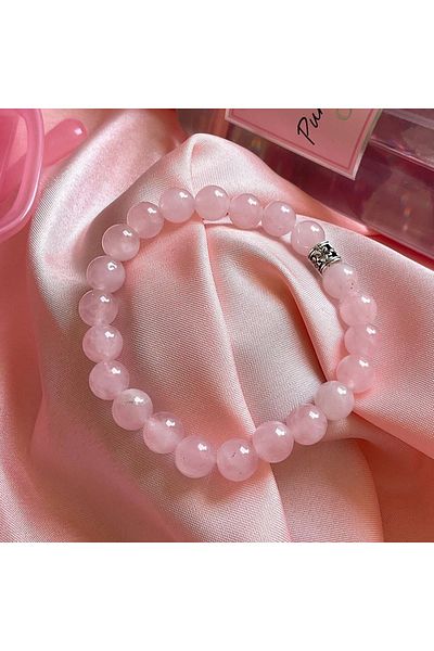 Elifsu Jewelry Natural Pink Quartz Bracelet