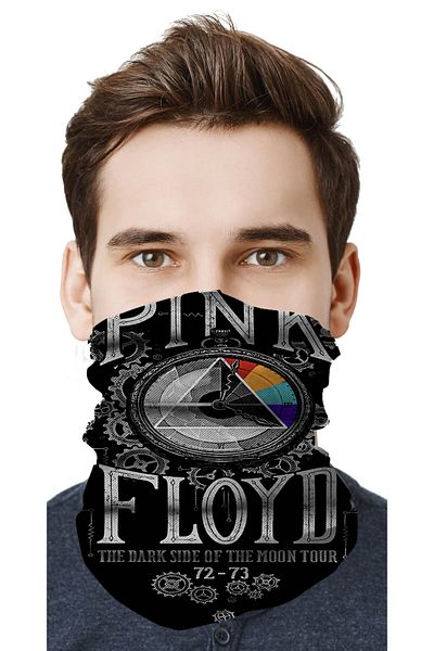 FG KONNİCHİWA Pink Floyd Metal Music - Outdoor Buff Neck Collar Bandana Balaklava