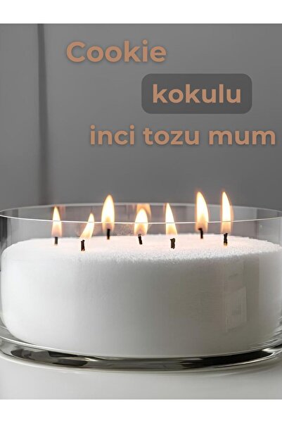 Cookie Cookie Scented Pearl Powder Candle 500gr. Infinity Candle