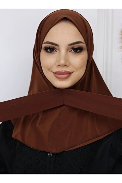 Trablus Застібка-кнопка Готовий практичний хіджаб Повсякденний та басейн Бона Тесетур Жіночий шаль Шарф