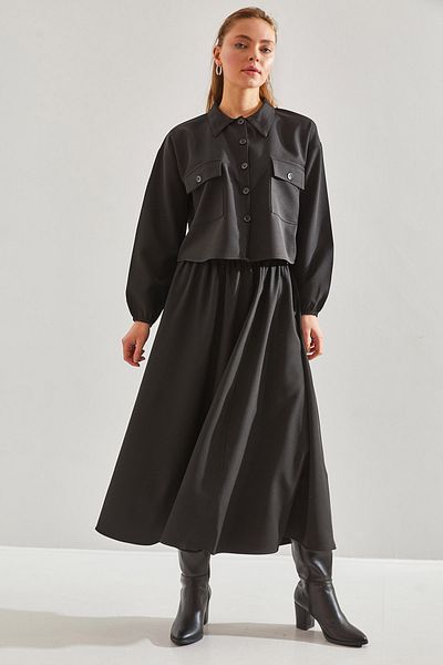 Bianco Lucci Modest Women's Skirted Top and Bottom Hijab Set60151016