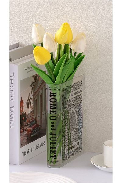 Gri Grafik Design Workshop Romeo Juliet Printed - Special Design Book Vase