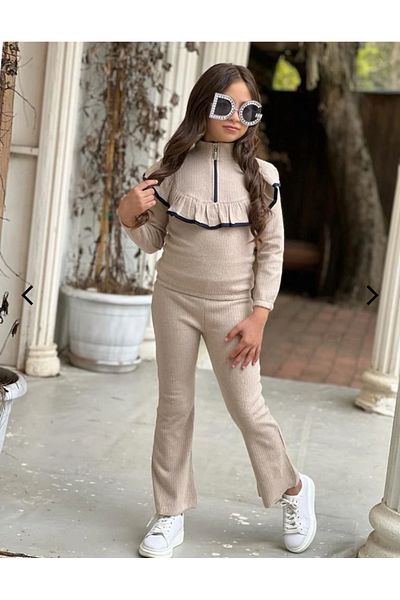 SS ÇEliK KOOP Girl's Zippered Tracksuit Set