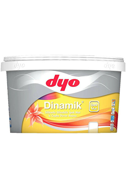 Dyo Dinamik Ipek Mat Silikonlu Silinebilen Iç Cephe Boyası 2,5 lt 3,5 kg Lüle...