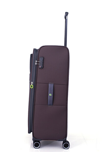 Pierre Cardin 6000 Orta Boy Ultra Light Hafif Lüx Kumaş Tekerlekli Valiz ANTRESİT