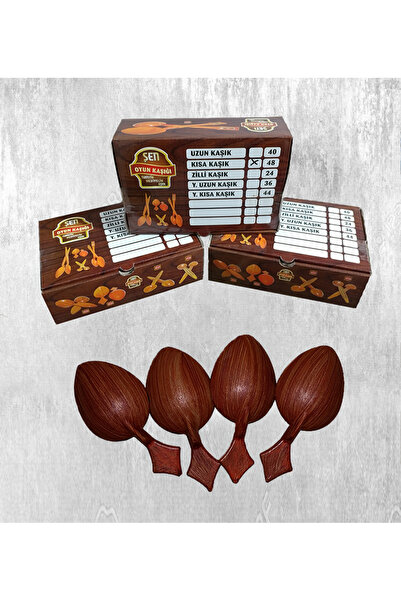 u.s.m ucuzsanalmarket Kısa Oyun Kaşığı 48 'li Set ( Ekonomik Paket )