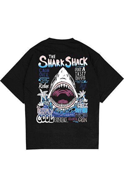 Adrift Μπλουζάκι SharkShack Μαύρο Oversize Unisex