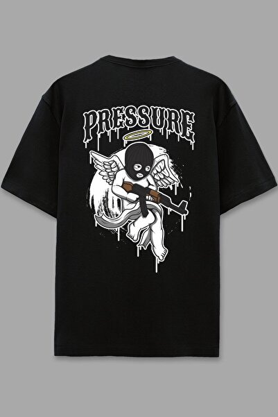 Adrift Μπλουζάκι Pressure Siyah Oversize Unisex