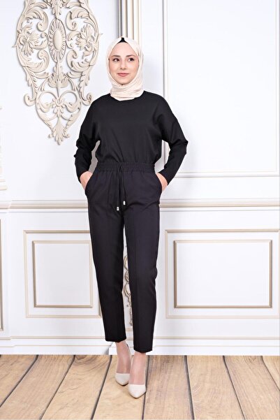 Güler Wear Beli Lastikli Kumaş Pantalon