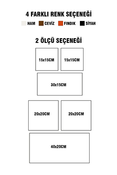 Tooall Mutfak, Çay, Kahve Köşesi, Ahşap Çerçeveli Tablo Seti
