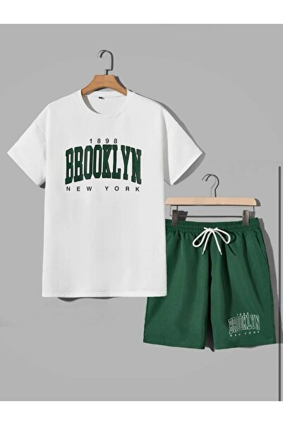 MYDARKSTYLE Men's BROOKLYN Printed Oversize T-Shirt Set