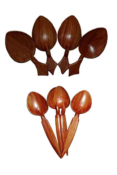 u.s.m ucuzsanalmarket Kısa ve Uzun Oyun Kaşığı Karışık Set 8 + 8