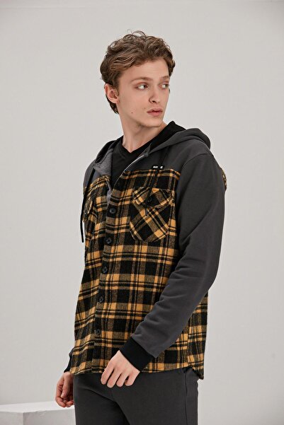 ALEXANDERGARDI Hooded Lumberjack Shirt(E21-61501)