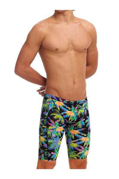 Funky Trunks JAM Paradise Please Men's Training Swimsuit, Knee-Length Jammer