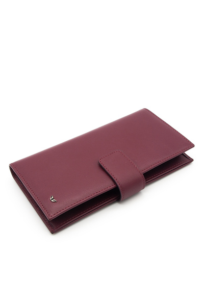 Tergan Claret Red Unisex Leather Wallet 1622K16