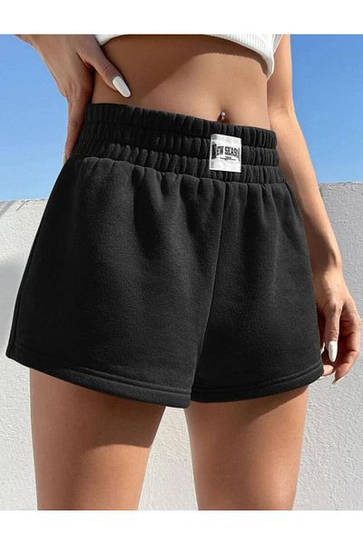 NewCabin New Season 3 Thread Non-Raised Summer Women's Black Mini Shorts