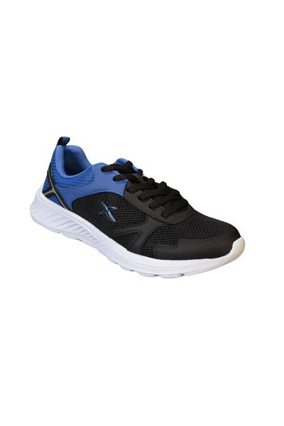 Kinetix KINETIX Men's Black and White Mesh Lace-Up Sports Shoes