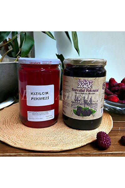 KADİRZADE Karadut Pekmezi 800g Ve Kızılcık Pekmezi 800g 2'li