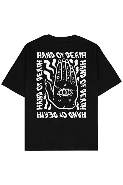 Adrift Tricou unisex oversize negru Hand Of Dead