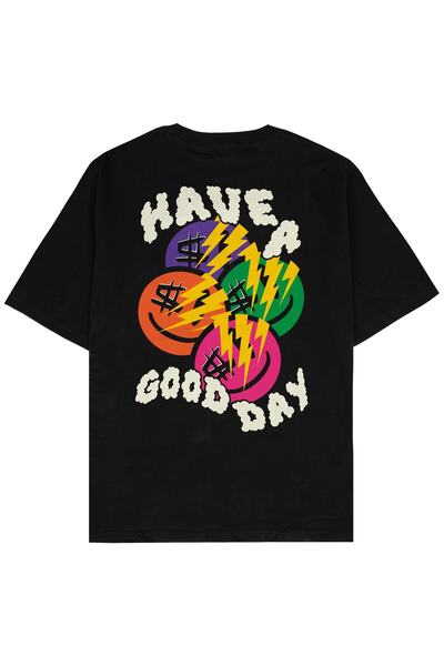 Adrift Μπλουζάκι Good Day Black Oversize Unisex