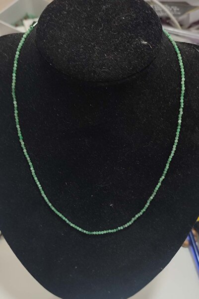 TAŞÇIZADE Zümrüt Taşı A+++ Kalite Faset Kesim 2 mm Natural DoğalTaş Kolye