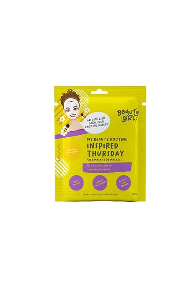 beauty girl Paper Face Mask Royal Jelly 20 ml