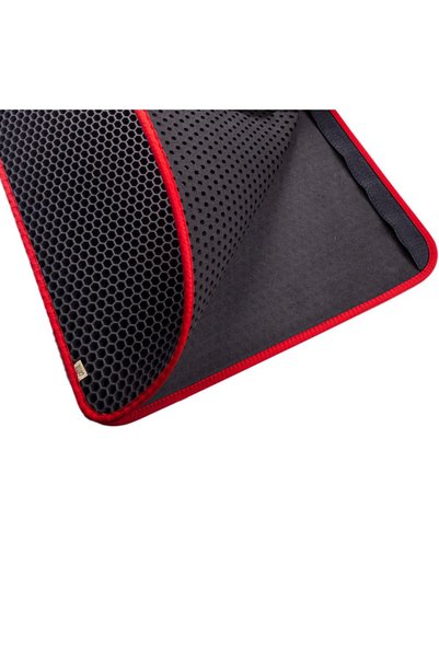 cattie Lisinya205 Kum Toplayıcı Fonksiyonel Kedi Paspası Altıgen 37-50 Cm Kırmızı
