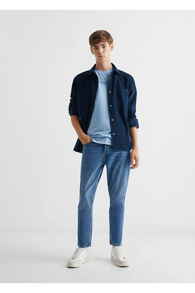 Mango Teen Tricou Bej Pentru Copii