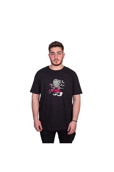 MarkaTurko Tricou din bumbac pieptănat cu design special Mummy Race 395